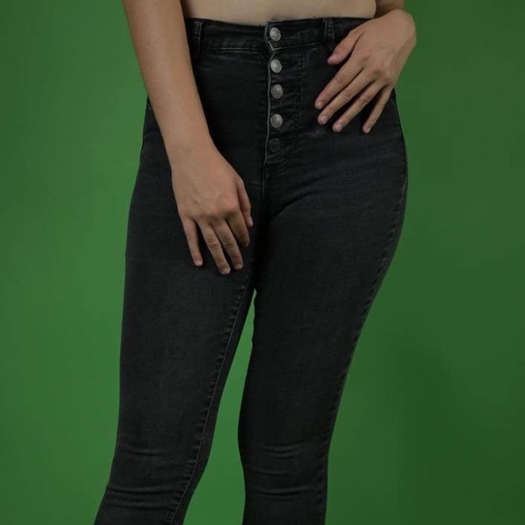 Black Skinny Garage Jeans